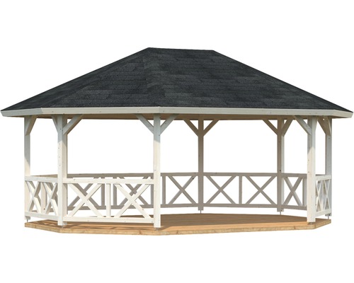 Holzpavillon mit Dachschindeln
