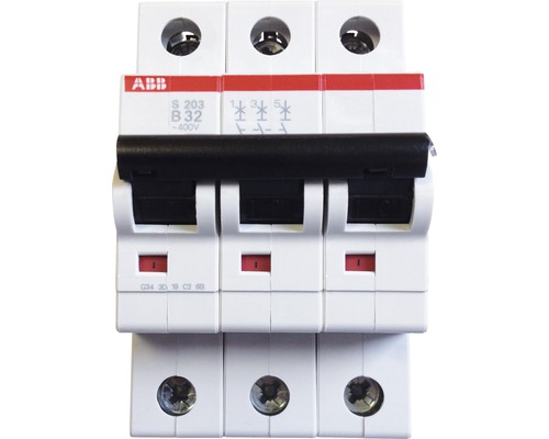 ABB S203-B32 32A Sicherungsautomat B 3-polig ABB S203-B32 32A Sicherungsautomat B 3-polig