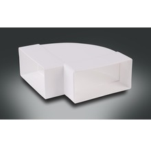 Flachkanal-Bogen Rotheigner waagerecht weiß 111x54 mm 90 Grad-thumb-0