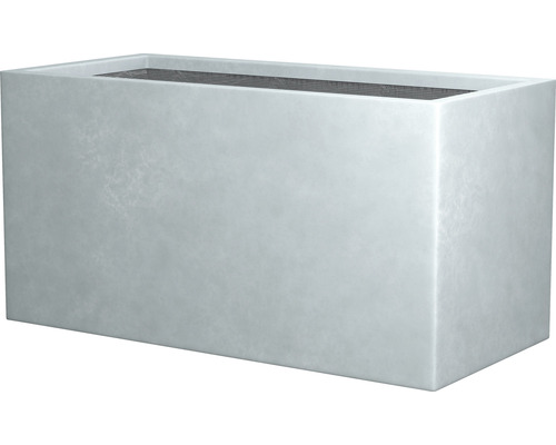 Lamela Design Blumenkübel FINEZJA – Moderner Pflanzkübel, Wetterfest, Weiß, 25x25x46 Cm