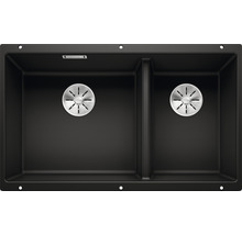 Spüle Blanco SUBLINE 430/270-U 755 x 460 mm schwarz 525991 2 Spülbecken Becken links Ohne Tropffläche