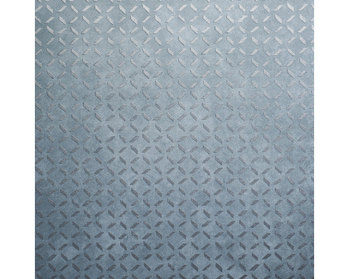 Vliestapete 37048-HOR Pure & Noble III Parsley Ocean blau Textiltapete mit Rautenmuster