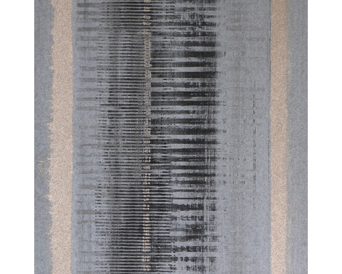 Vliestapete 67289-HOR Pure & Noble I Moonstone Grey Coral Tapete mit Streifenmuster in Grau und Schwarz