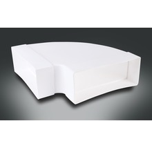 Flachkanal-Bogen waagerecht Rotheigner weiß 220x90 mm 90 Grad-thumb-0