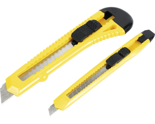 Zwei Cuttermesser mit Abbrechklingen