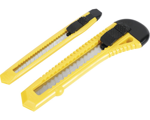 Zwei Cuttermesser mit Klingen zum Schneiden