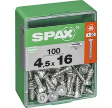 Verpackung mit 100 Spaxtraubenschrauben, 4,5 x 16 Millimeter