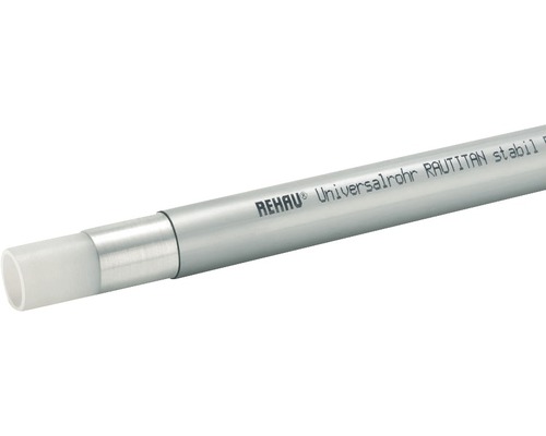 Alu-Verbundrohr REHAU RAUTITAN stabil 16,2x2,6 mm 5 m Stange Rehau Rautitan Stabil Mehrschichtverbundrohr