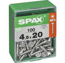 Spax Schrauben 4,5x20 Millimeter, 100 Stück in Kunststoffbox