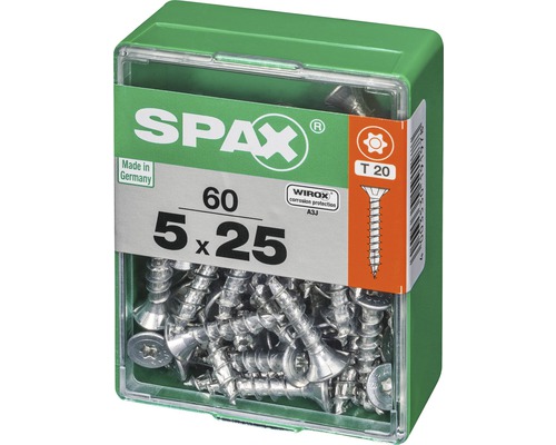 Schrauben 5 x 25 Millimeter im Aufbewahrungsbehälter