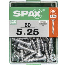 Spax Senkkopfschrauben 5x25 mm, 60 Stück, mit Torx-Antrieb