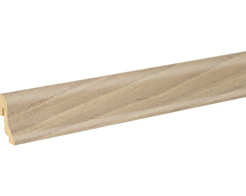 SKANDOR Sockelleiste Akazie FU18L 18,5 x 38,5 x 2400 mm Sockelleiste aus Holz
