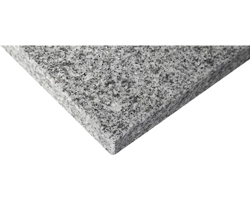 FLAIRSTONE Trittstufe Iceland white grau 1 Längsseite + beide kurze Seiten geschliffen und gefast 115 x 35 cm