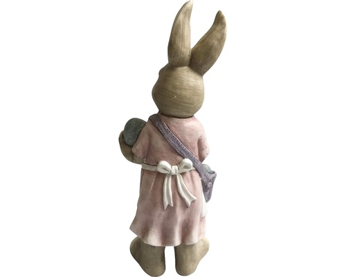 Osterhase mit Eiern und Umhängetasche als Dekoration