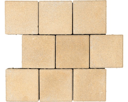 Pflasterstein Quadratpflaster Caravel beige-melange 16 x 16 x 6 cm