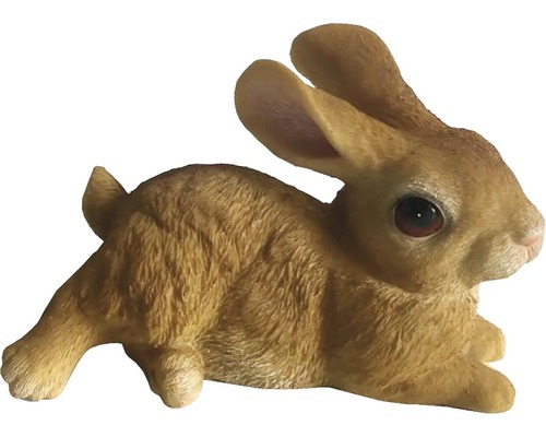 Dekofigur Lafiora Hase liegend 10,2 cm braun