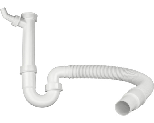 Spültischsiphon BLANCO 137262 flexibel 1 1/2"x 50 mm mit 1 Maschinenanschluss Siphon mit flexiblem Anschlussrohr