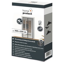Insektenschutz home protect Premium Türvorhang mit Magnetverschluss ohne Bohren anthrazit 100x220 cm-thumb-3
