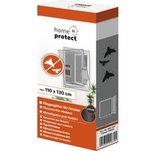 Fliegengitter home protect für Fenster ohne Bohren anthrazit 110x130 cm