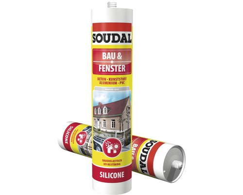 Soudal Bau und Fenster Silikonkartusche