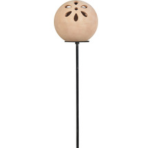 Gartenstecker mit floralem Muster