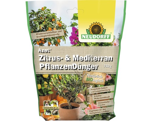 Azet Neudorff Zitrus-und Mediterranpflanzen Organischer Dünger 750 g