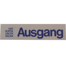 Hinweisschild Ausgang 160x40 mm