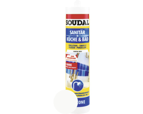 Soudal Küche & Bad Silikon weiss 300 ml