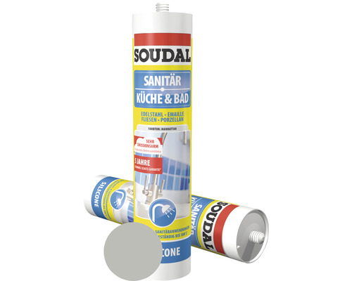 Soudal Küche & Bad Silikon manhattan 300 ml-0