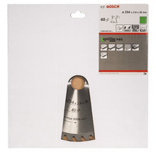 Bosch Sägeblatt Optiline K und G Wood, 254 x 2,8 x 30 Millimeter, 40 Zähne