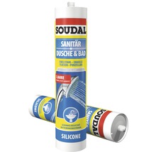 Soudal Sanitär Silikon Kartusche für Dusche und Bad