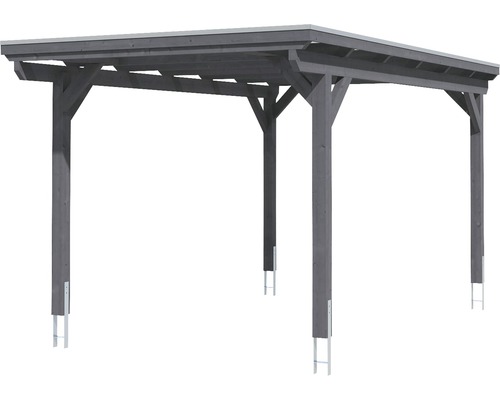 Holzcarport mit Flachdach für den Außenbereich