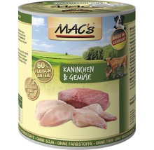 MAC''s Hundenassfutter mit Kaninchen und Gemüse in Dose