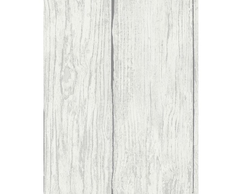 Vliestapete 57881 Holz/Stein weiß-grau