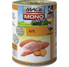 Mac''s Mono Sensitive Hundefutter mit Pute im Konservendose