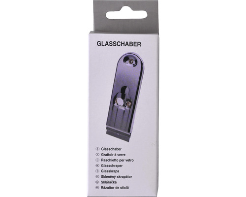 Glasschaber in Verpackung