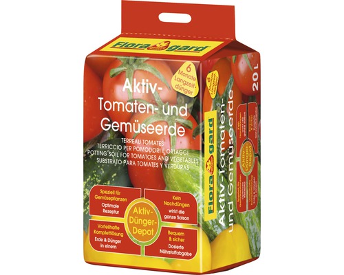 Tomatenerde und Gemüseerde Floragard Aktiv 20 L