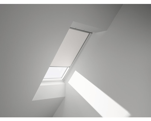 VELUX Verdunkelungsrollo uni weiß manuell Rahmen aluminium DKL 204 1025S