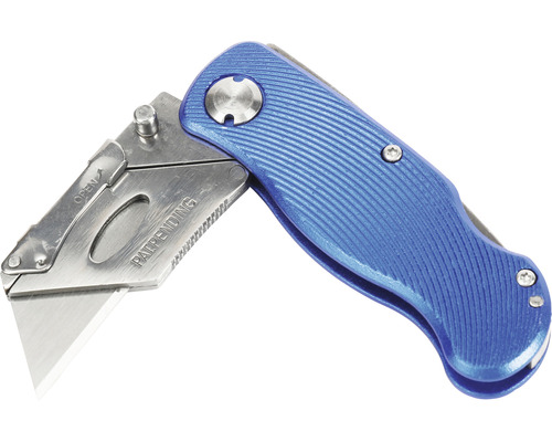 Blaues Cuttermesser mit Trapezklinge