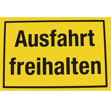 Warnschild Ausfahrt freihalten 200x300 mm