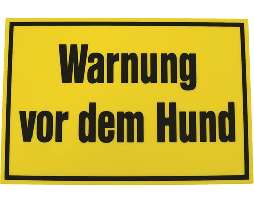 Schild "Warnung vor dem Hund" 200x300 mm