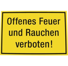 Verbotsschild Offenes Feuer/Rauchen verboten 200x300 mm