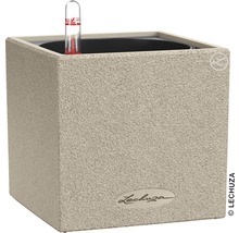Blumentopf Canto Stone Kunststoff 14x14x14 cm sandbeige inkl. Erdbewässerungsystem und Wasserstandsanzeiger