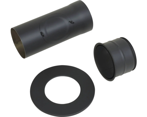 Ofenrohr-Set gerade Ø150 mm Senotherm lackiert Graphit