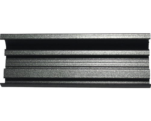 U-Seitenführung S3 22mm grau für Plissee nach Maß