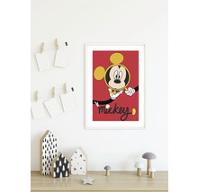 Gerahmtes Mickey Mouse Poster an der Wand