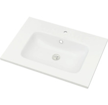 Waschtischplatte mit Becken und Hahnloch