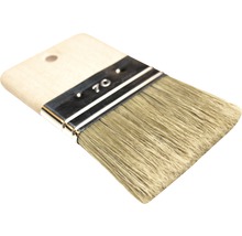 Flachpinsel mit Holzgriff, 70 Millimeter