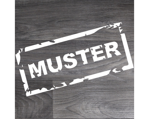 Handmuster PVC-Boden Puccini grau Musteraufdruck auf Holz