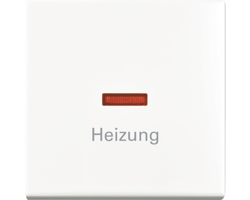 Busch-Jaeger 1789 H-914 Wippe mit Aufdruck Heizung mit kleiner roter Kalotte Balance Si alpinweiß Heizungsregler mit roter Anzeige